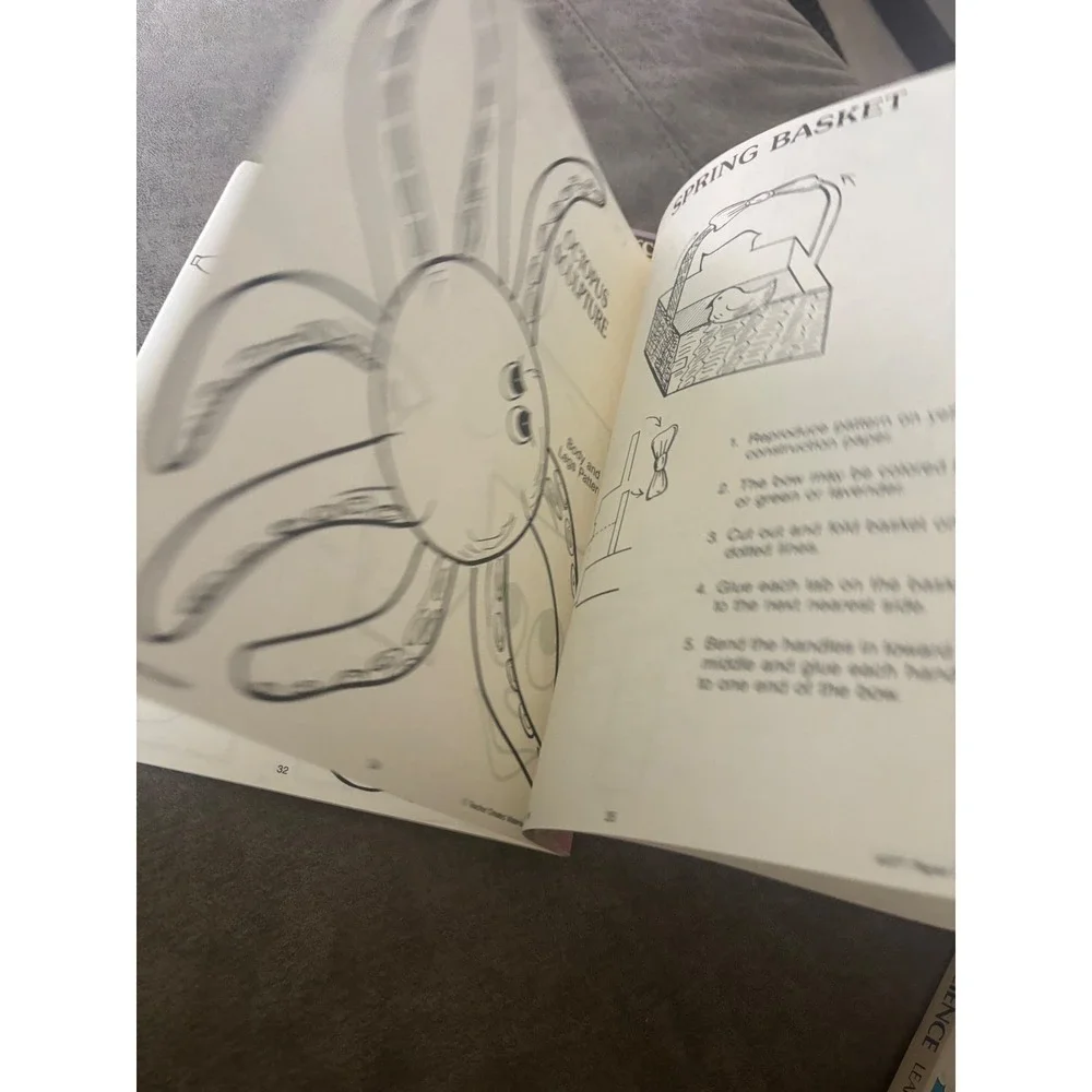 Vintage 1986 Teacher Created Materials Paper Sculpture Plate Cup Art Books K-4